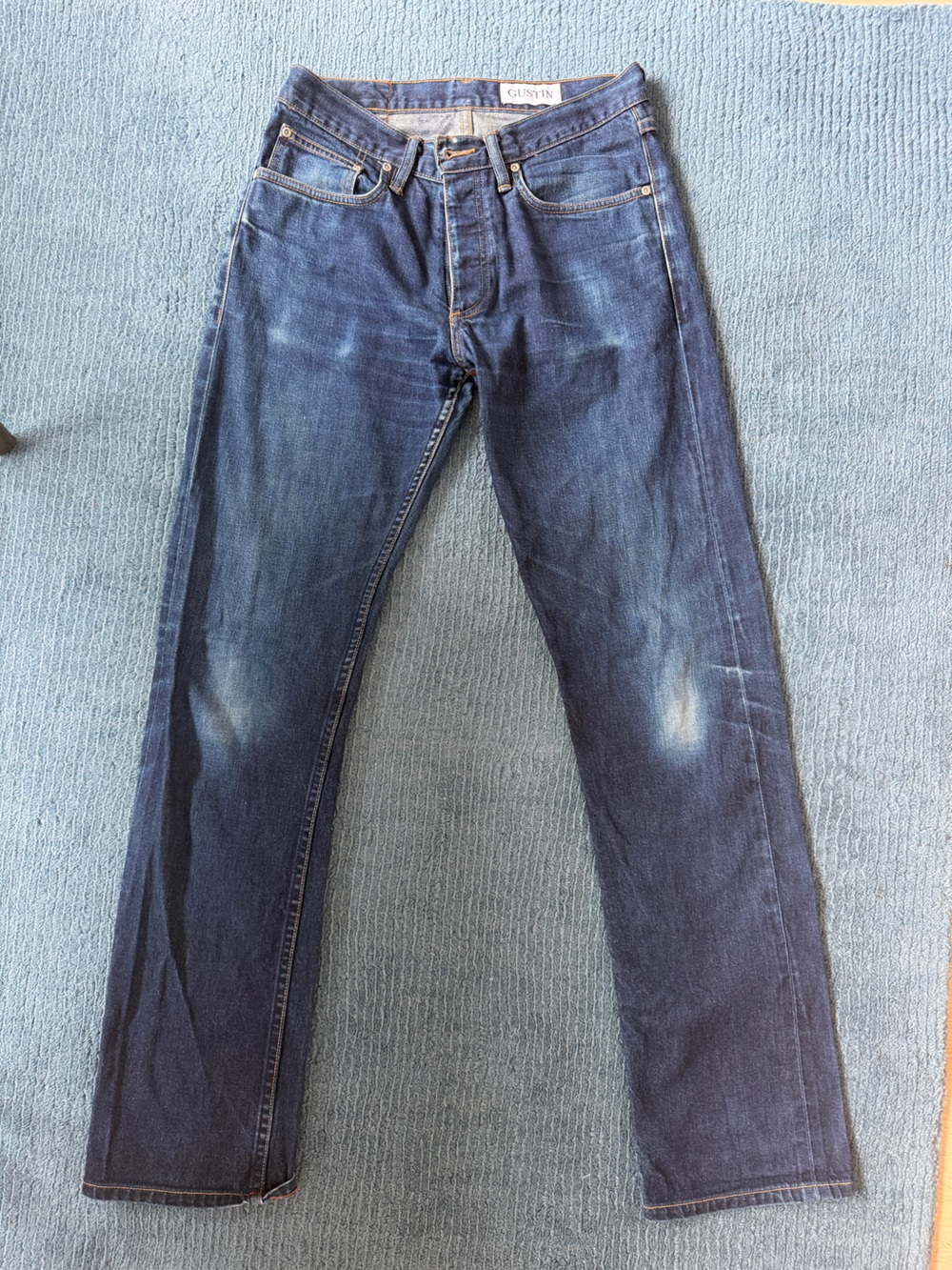 Gustin Men's Straight Cone Mills Selvage 12.5 oz. Raw Denim Jeans